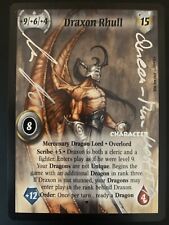 Draxon Rhull *SIGNED* - Warlord Saga of the Storm CCG - Dragon Lord