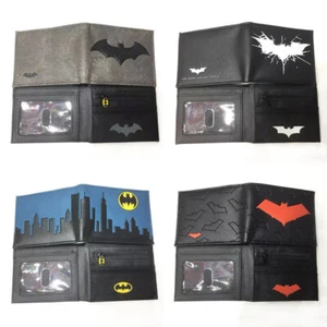 Titans Batman Bruce Wayne Nightwing Robin Card Holder Coin Wallet Cash Purse - Picture 1 of 49