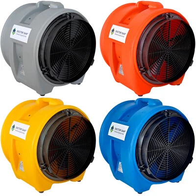 DOCTOR-SAN.EU Axialgebläse Turbolüfter Bautrockner Bauventilator Baugebläse 7560m³h Kunststoff