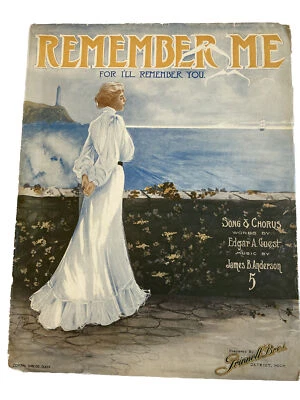 Remember Me For I’ll Remember You by Guest/Anderson Large Sheet Music '07  - Image 1 of 4