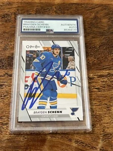 Brayden Schenn IP Signed O Pee Chee Card Psa Dna Coa Slab Blues Autographed - Picture 1 of 2