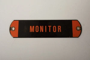 Monitor Öl Benzin Kraftstoff (R3B) Porzellan Fass Anhänger (JSF6) Schild Label Marker - Bild 1 von 4