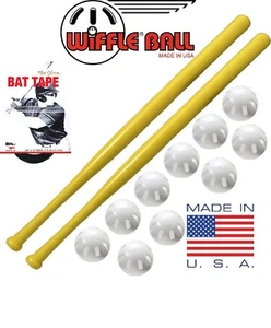 Wiffle® Ball + Bat Combo Set - 10 Wiffle® Balls, 2 Wiffle® Bats, Plus Bat Tape - Picture 1 of 7
