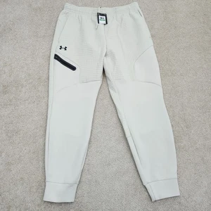 Under Armour Men Large UA Unstoppable Fleece Grid Jogger Hydro Green 1386544 110 - Picture 1 of 12