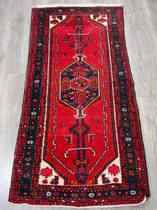 Vintage Hamadan 195 cm x 99 cm Orientteppich  Perserteppich Teppich 20273 - Bild 1 von 11