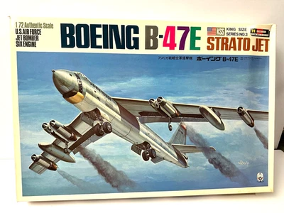 HASEGAWA KING SIZE SERIES 3 BOEING B-47E STRATO JET 1/72 #JS-23-1000 - Image 1 of 4