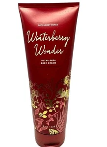 Bath & Body Works WINTERBERRY WONDER 24 ore crema idratante ultra karitè 8 oz originale - Foto 1 di 3