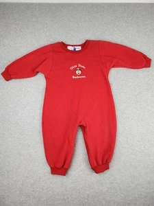 Vintage Ohio State Buckeyes One Piece Toddler Zip Suit Romper Football 24 Months - Picture 1 of 14