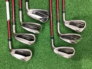 PRGR Pro Gear Red Iron Set Titanium Face (2016) Flex A - Picture 1 of 5