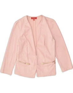GUESS Womens Blazer Jacket  UK 12 Medium Pink Polyester AP56 - Picture 1 of 3
