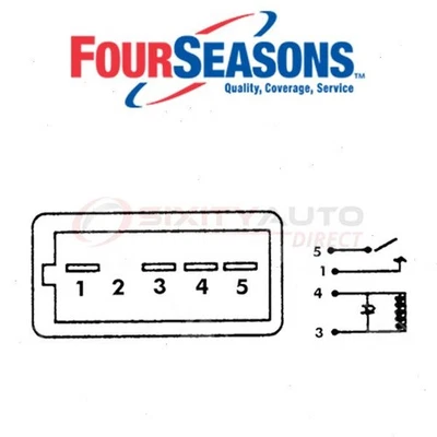 Four Seasons Engine Cooling Fan Motor Relay for 1985-1988 Pontiac Grand Am - zg - Image 1 of 4