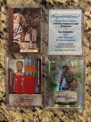 Lote de 4 tarjetas de camiseta RC 1995-2019 Superstar SSP/AUTO/GAMEWORN, casi nueva-como nueva Foto 1 de 4