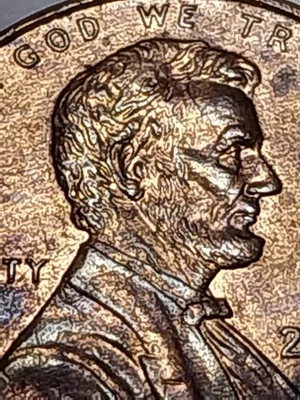 2005 Error Lincoln Memorial Cent. DDO Ear. Obv. Feeder Lines. - Image 1 of 4