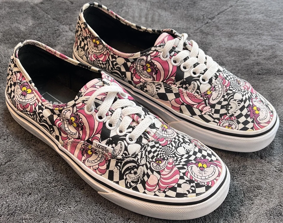Vans x Disney Cheshire Cat Zapatos de Skate para Mujer 9 Hombres 7.5 Alicia en el País de las Maravillas Foto 1 de 4