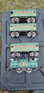 Lionel Prewar 252 Electric Locomotive Passenger Car Train Set 296 O Gauge - Picture 1 of 16