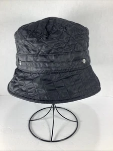 Betmar®️New York Lined Quilted Bucket Hat~Black - Picture 1 of 9