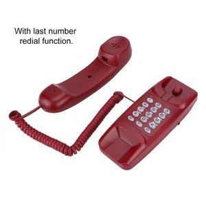 Wall Mount Landline Telephone Extension No Caller ID Home Phone For Hotel Fam FY - Afbeelding 1 van 22