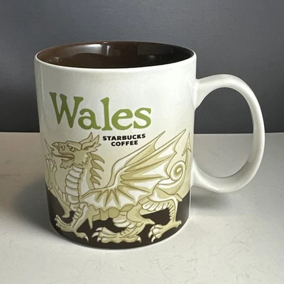 Starbucks Coffee WALES Global Icon Cymru Dragon Collector Series Cup Mug 16oz - Image 1 of 4