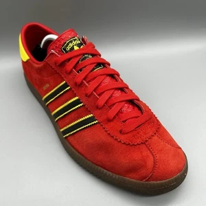 2022 Adidas Originals Bern HR0089 Red Yellow Size? Mens Uk 10.5 Terraces Casuals - Picture 1 of 8