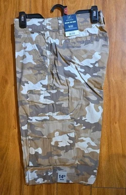 Nuevos Pantalones Cortos Para Hombre Talla 32 George Cargo Camuflaje Debajo de la Rodilla Foto 1 de 4
