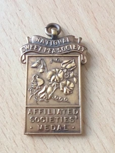 Vintage National Sweet Pea Society Affiliated Societys Medal 1978 B Copping - Picture 1 of 2