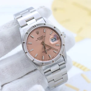 Rolex Oyster Perpetual Date ref. 15210 - Salmon Dial - Oyster Bracelet - Imagen 1 de 10