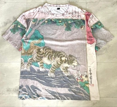 Camiseta gráfica Utagawa Kuniyoshi Ukiyo‐e grande suave mezcla de algodón/poliéster ropa de calle Foto 1 de 4