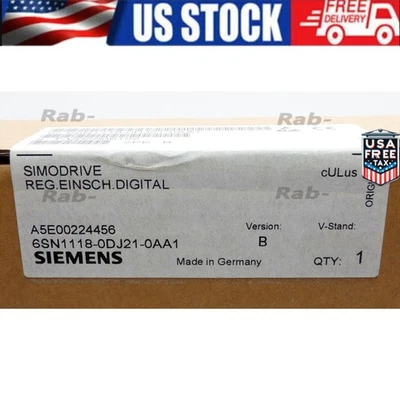 New 6SN11180DJ210AA1 Siemens Simodrive 6SN1118-0DJ21-0AA1 6SN1 118-0DJ21-0AA1 - Image 1 of 4