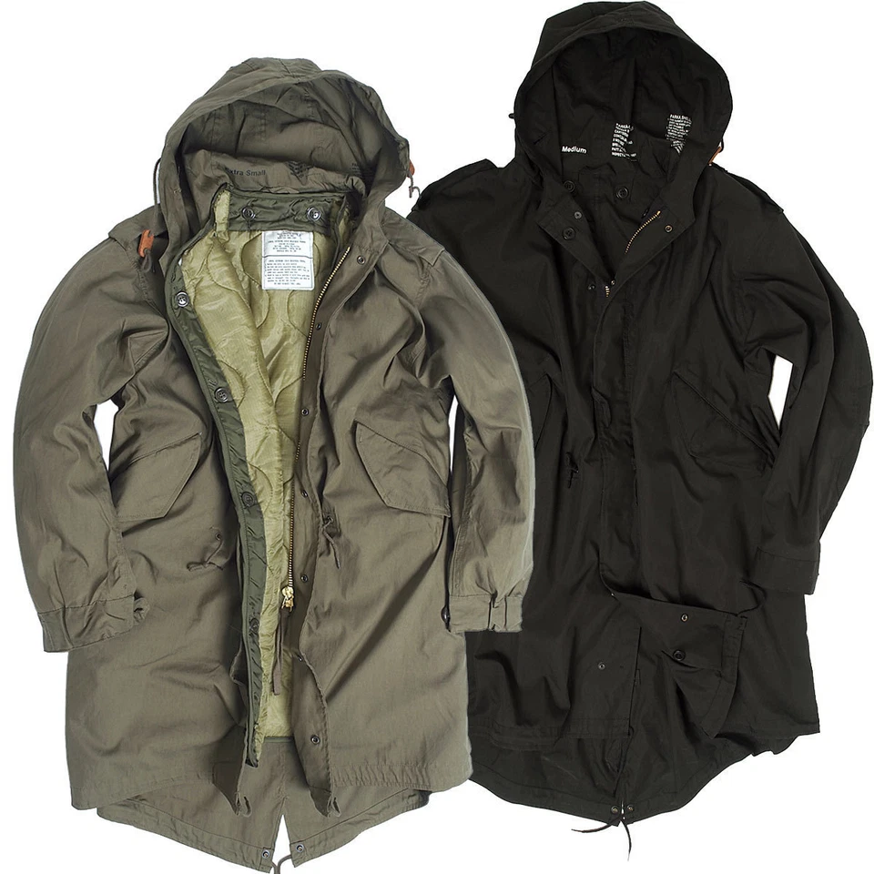 US Shell Parka M51 Futter GI Fishtail Feldparka Kapuzenparka Jacke mit Futter - Bild 1 von 1