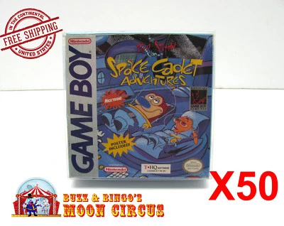 50x NINTENDO GAME BOY CLEAR PROTECTIVE BOX PROTECTOR SLEEVE CASE -FREE SHIPPING! - Image 1 of 4