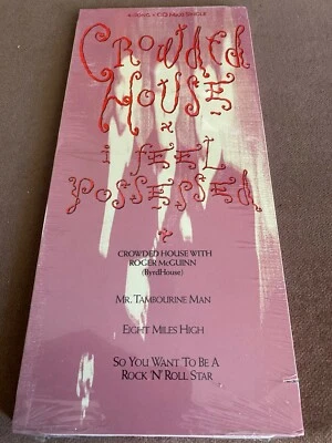 CROWDED HOUSE I Feel Possessed SEALED IN LONG BOX PROMO ONLY 4 CUT CD BYRDS - Image 1 of 4