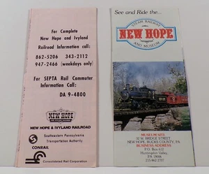 New Hope & Ivyland Railroad 1976 BICENTENNIAL Schedule & Brochure, Pennsylvania - Bild 1 von 2