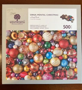Wentworth wood wooden jigsaw puzzle 500 pc - ORNA-MENTAL CHRISTMAS Assaf Frank - Picture 1 of 11