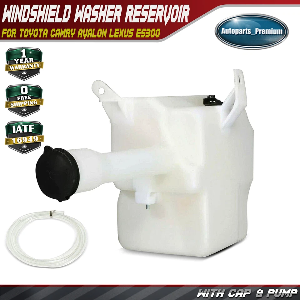 Depósito de lavadora de parabrisas con bomba y tapa para Toyota Camry Avalon Lexus ES300 Foto 1 de 4