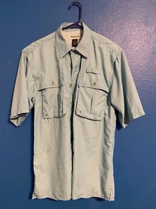 Magellan Fishing Shirt  Button Up Short Sleeve Breathable Blue Men's Size L - Picture 1 of 5