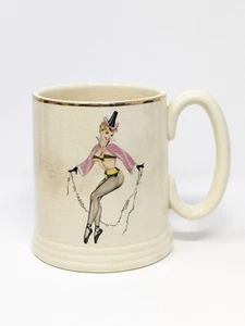 Pinup Girl Tasse Stein Blond Gelb & Schwarz Bikini Hut Lord Nelson Ware Man Cave - Bild 1 von 7