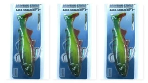 (3) Reaction Strike 8" Very Slow Fall Bass Harasser Swimbait Lot 8-BHVS-CYF New - Picture 1 of 3