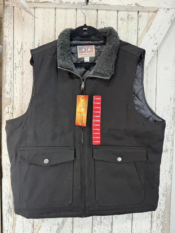 Chaleco WP Impermeable Para Hombre Ropa de Trabajo Talla XL Negro Natural Sherpa Foto 1 de 4