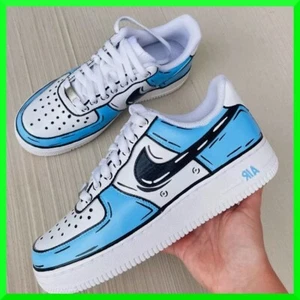 Custom Air Force 1 Low Coast UNC Cartoon/Air Force 1 Custom Shoes NEW IN BOX - Picture 1 of 5