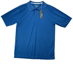 Grey Matter Concepts Herren Größe M Performance blau Polyester Poloshirt - Bild 1 von 10