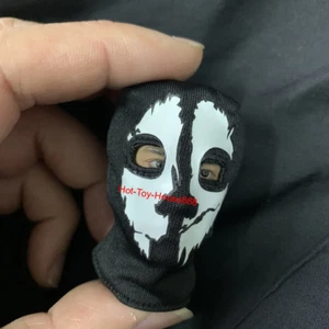 1/6 Black Masks Headgear Skull Ghost Pattern Accessories Fit 12" Action Figure - Picture 1 of 2