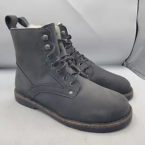 Birkenstock Bryson Damen 41 E Grau Lammfell Waxy Nubuck Graphite Stiefel - Bild 1 von 14