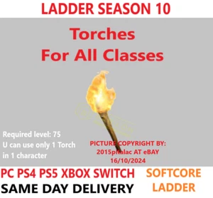LADDER ✅ PC PS4 PS5 XBOX SWITCH ✅ HELLFIRE TORCH DIABLO 2 RESURRECTED ITEMS - Bild 1 von 2