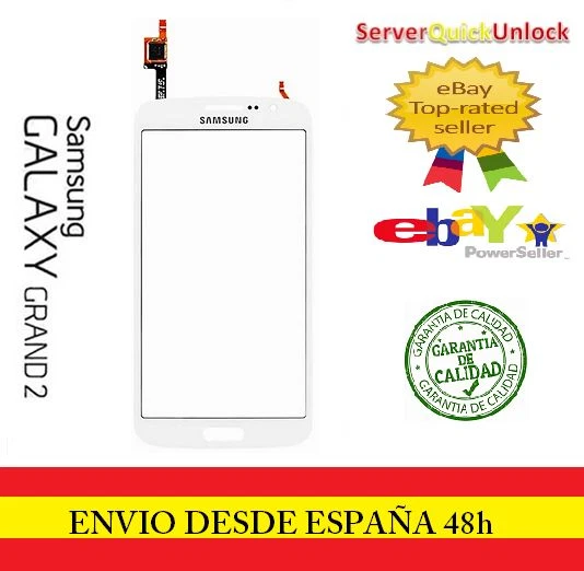 CRISTAL DIGITALIZADOR PANTALLA TACTIL SAMSUNG GALAXY GRAND 2 G7102 G7105 BLANCO - Imagen 1 de 1