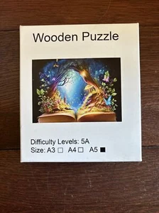 Wooden Puzzle Book Of Life, Butterflies, Mushroom, Tree, Complete, A5 - Picture 1 of 4
