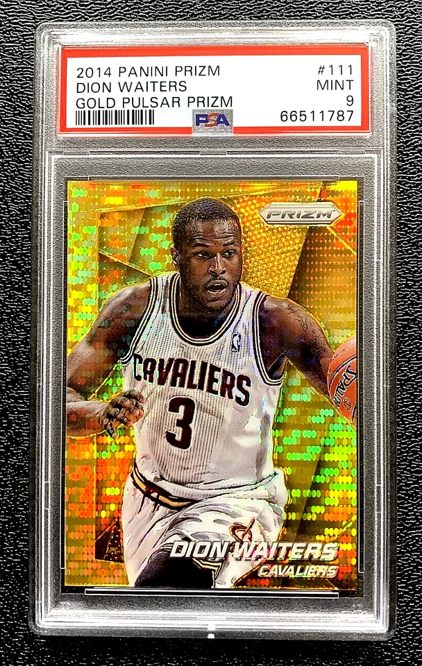 SSP 01/10 PSA 9 MINT 2014 DION WAITERS PANINI PRIZM GOLD PULSAR PRIZM G2180 - Image 1 of 4