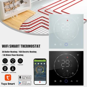 Digital Smart LCD Wifi Thermostat Touchscreen Raumthermostat Fußbodenheizung DE - Bild 1 von 27