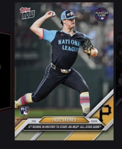 2024 TOPPS NOW Rookie Starts All-Star Game - PAUL SKENES (Topps Bunt DigitalCard - Picture 1 of 1