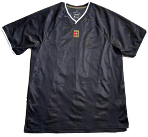 EUC MENS Medium NIKE DRI-FIT NIKECOURT COURT BREATHE SLAM TENNIS SHIRT BLACK - Imagen 1 de 4