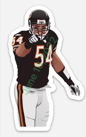 Brian Urlacher #54 MAGNET - Chicago Bears NFL Da Bears VINYL CAR DECAL Cover